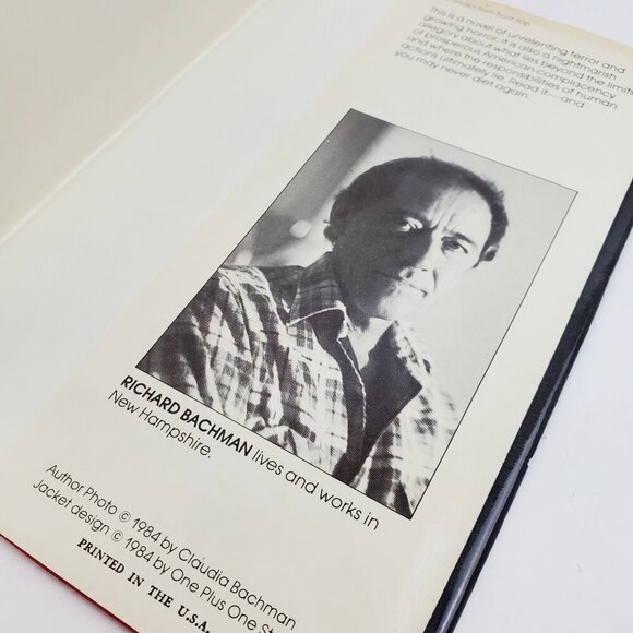 Thinner Richard Bachman (King) 1984 Hardcover Book Club Ed. NAL BCE No Gutter - Picture 7 of 13